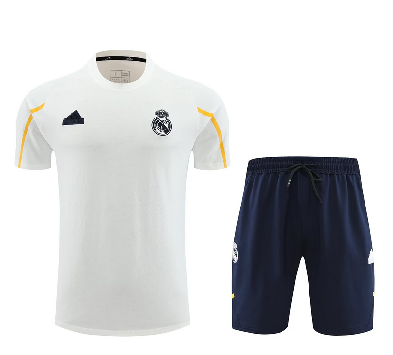 AAA Quality Real Madrid 23/24 White/Black/Yellow Training Kit